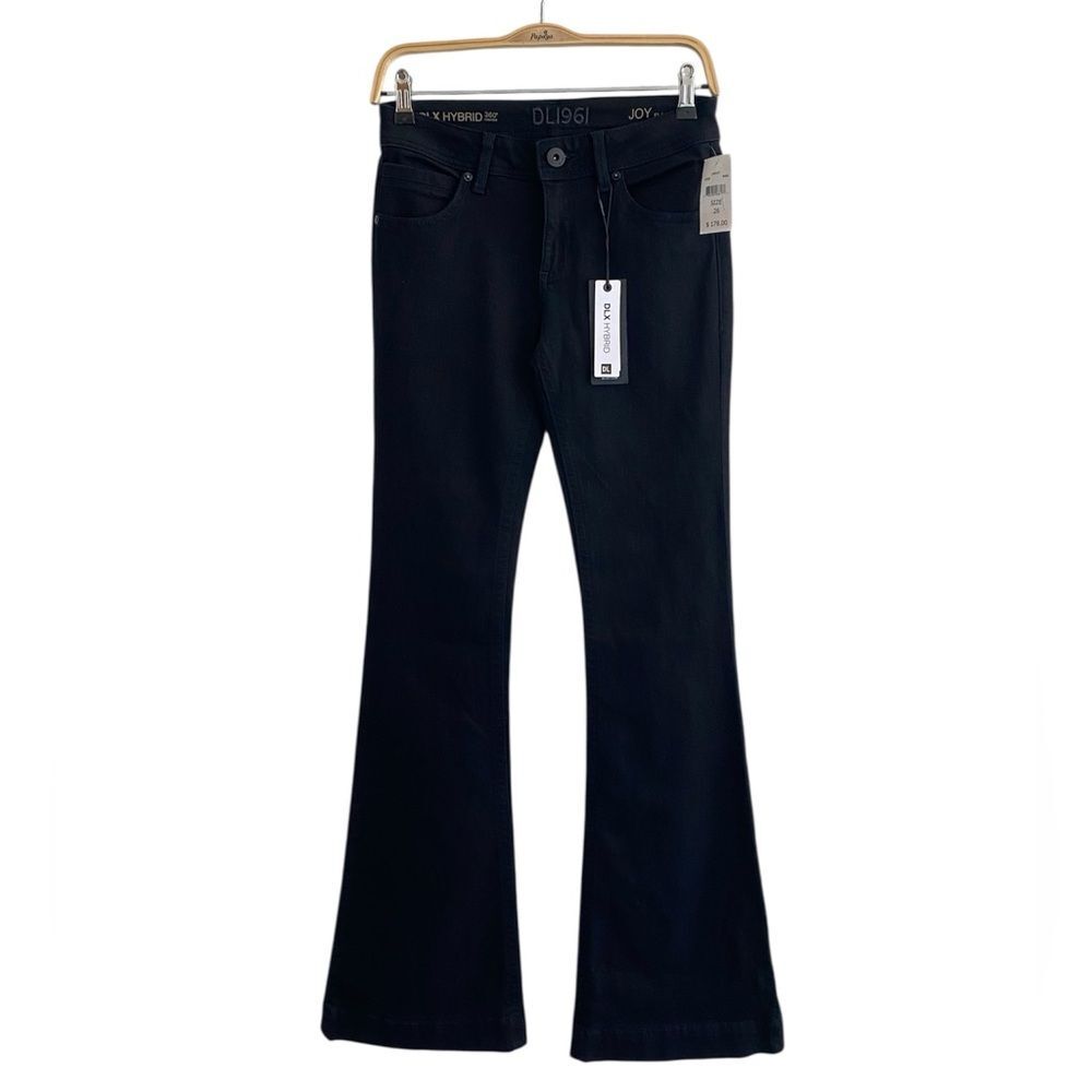 NWT DL1961 Joy Flare Jeans Hail Black DLX Hybrid Size 26 - Picture 3 of 16